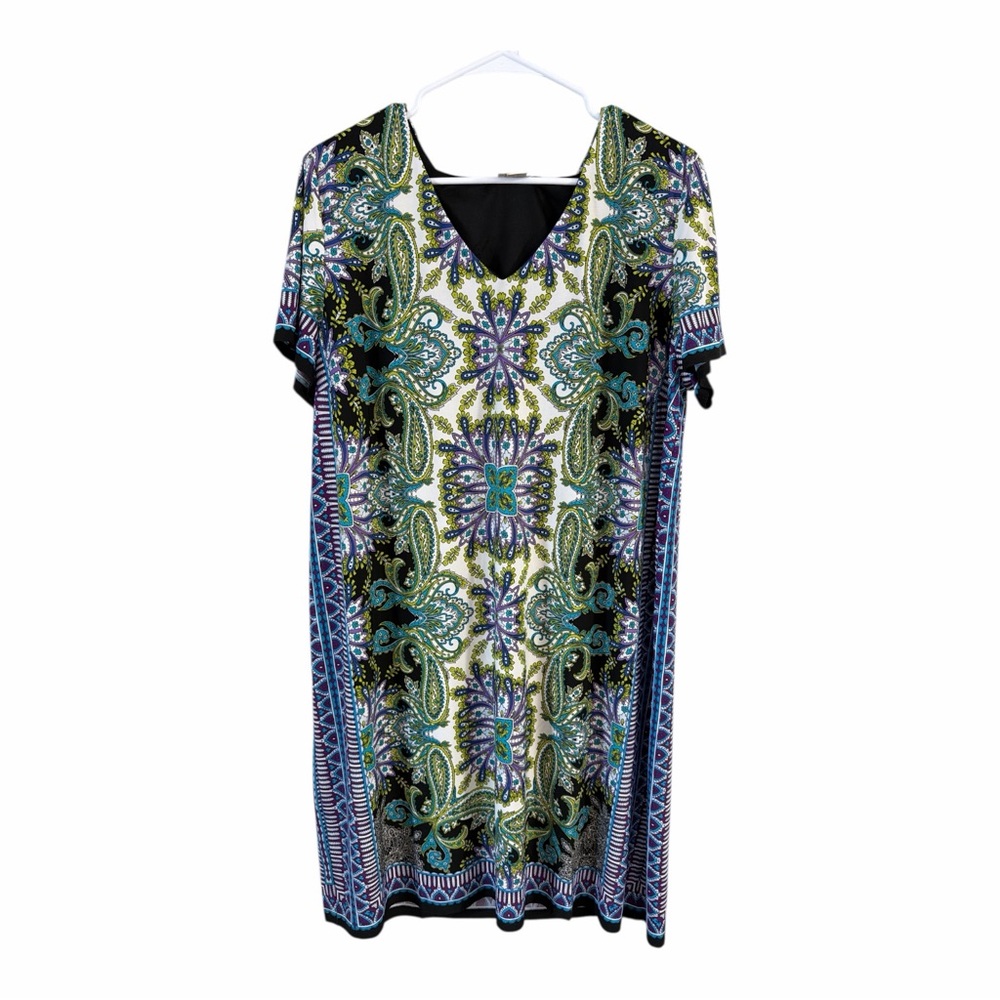 Chicos Dress Size 3, Paisley Stretch - Picture 2 of 13